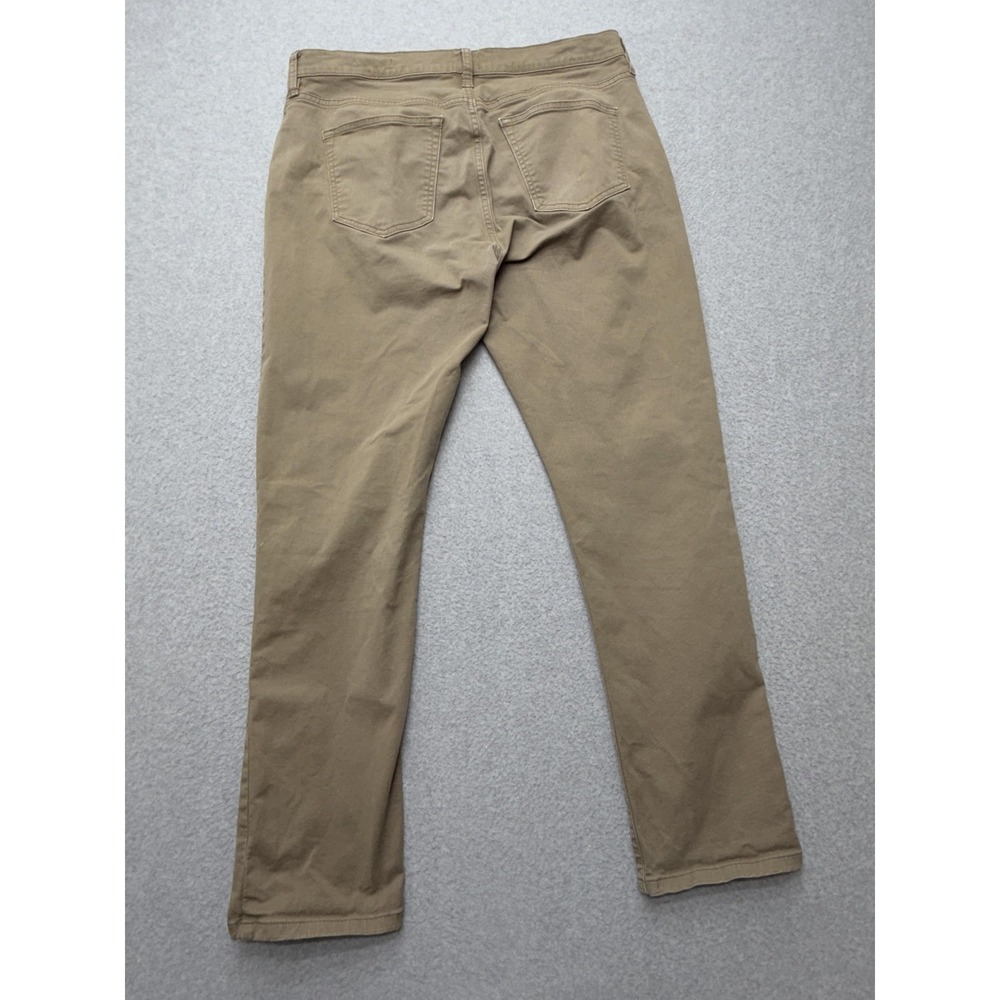 Flint and Tinder Pants Mens 33x30 Khaki Slim Fit Stretch Twill Chino 5 Pocket - Picture 13 of 14